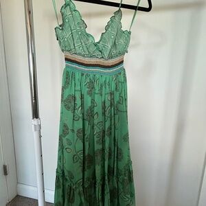 Vintage Silk babydoll midi dress